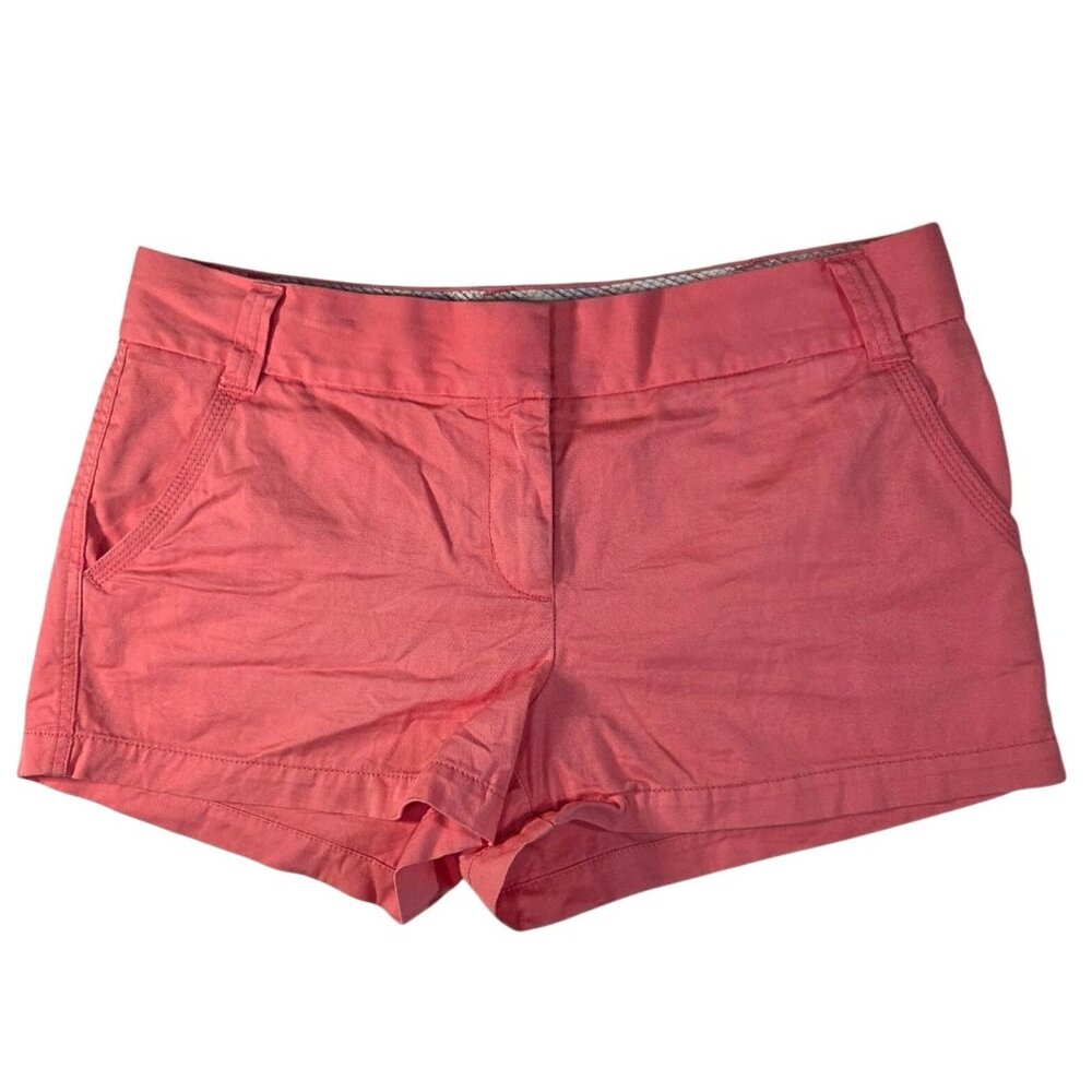 J. Crew Classic Twill Chino City Fit Pink Low Rise Y2K Shorts Women's Size 12